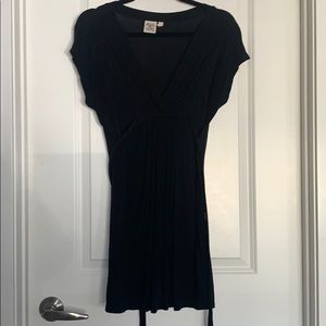 Black mini with waist tie